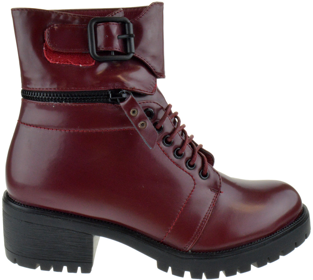 Law Enforcer 02 Women&#39;s Lace Up Combat Boot