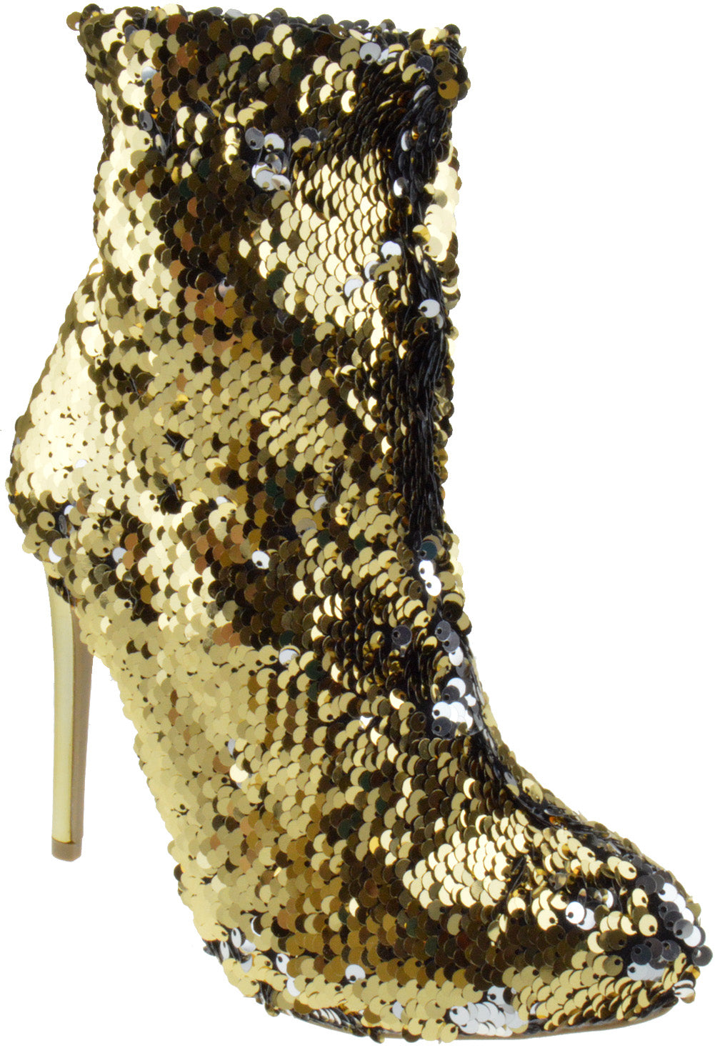 Loren 02 Women&#39;s Sequined Ankle  Fabric Pump