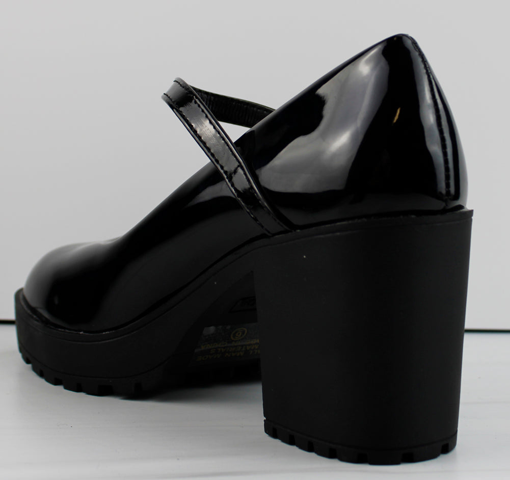 Loeffler Randall | Leah Black Platform Mary Jane I Flats and Mules I  Footwear
