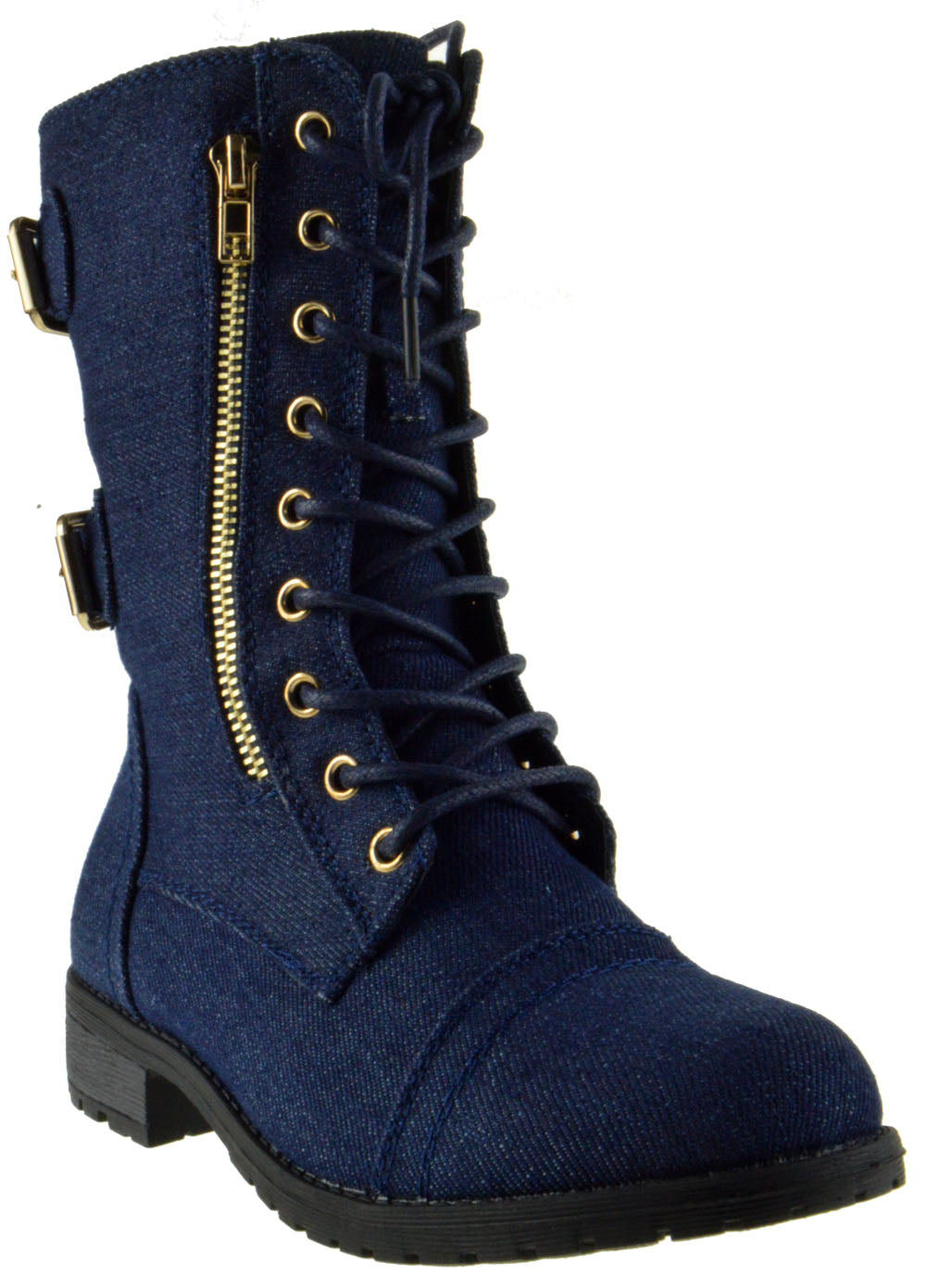 mango blue boots