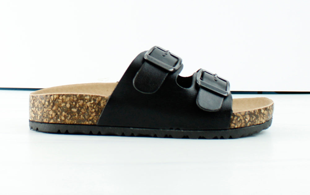 Skimmer Waxy | Waxy leather cork footbed sandals | Moshulu Shoes