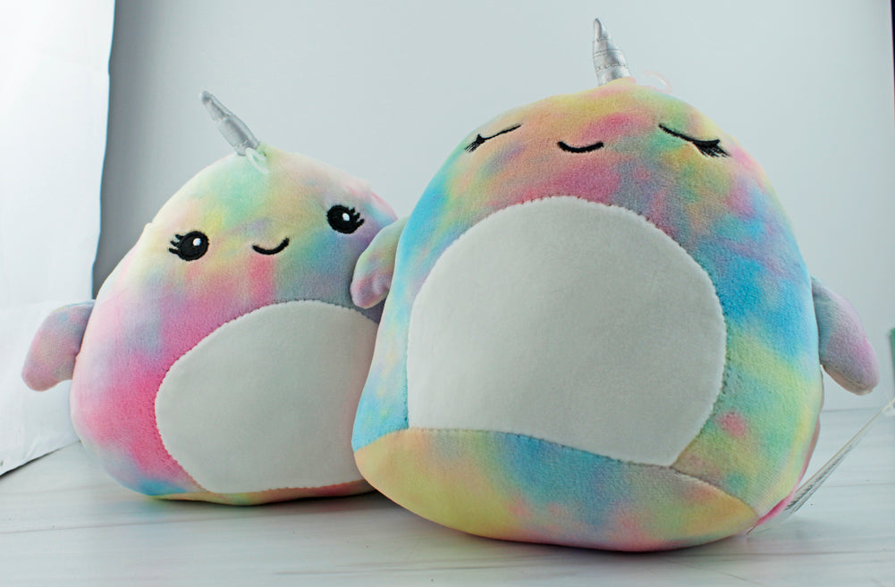 Miniature Squish Round Colorful Unicorn Plush Toy