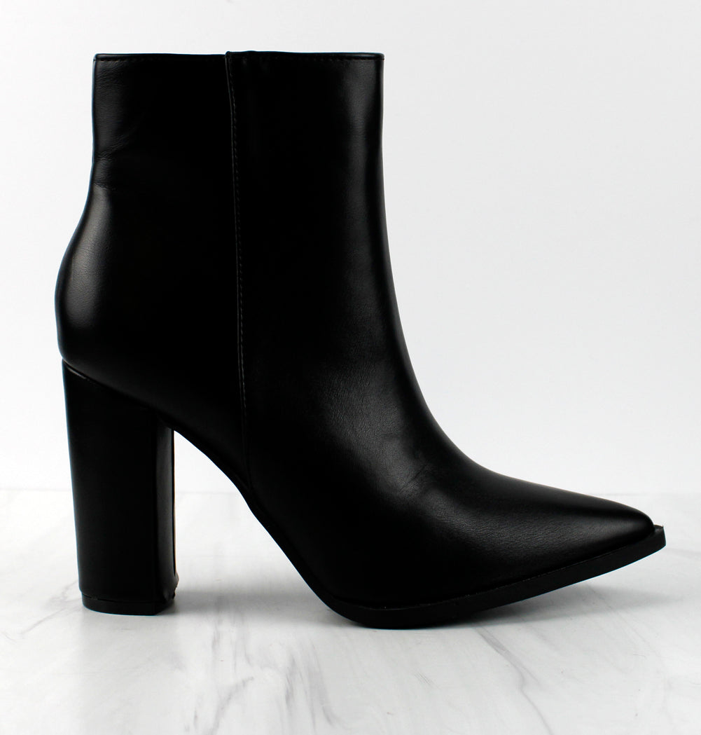 Leather Women Square Toe 7cm Block Heels Black White Dress Ankle Boots  46/47/48 | eBay