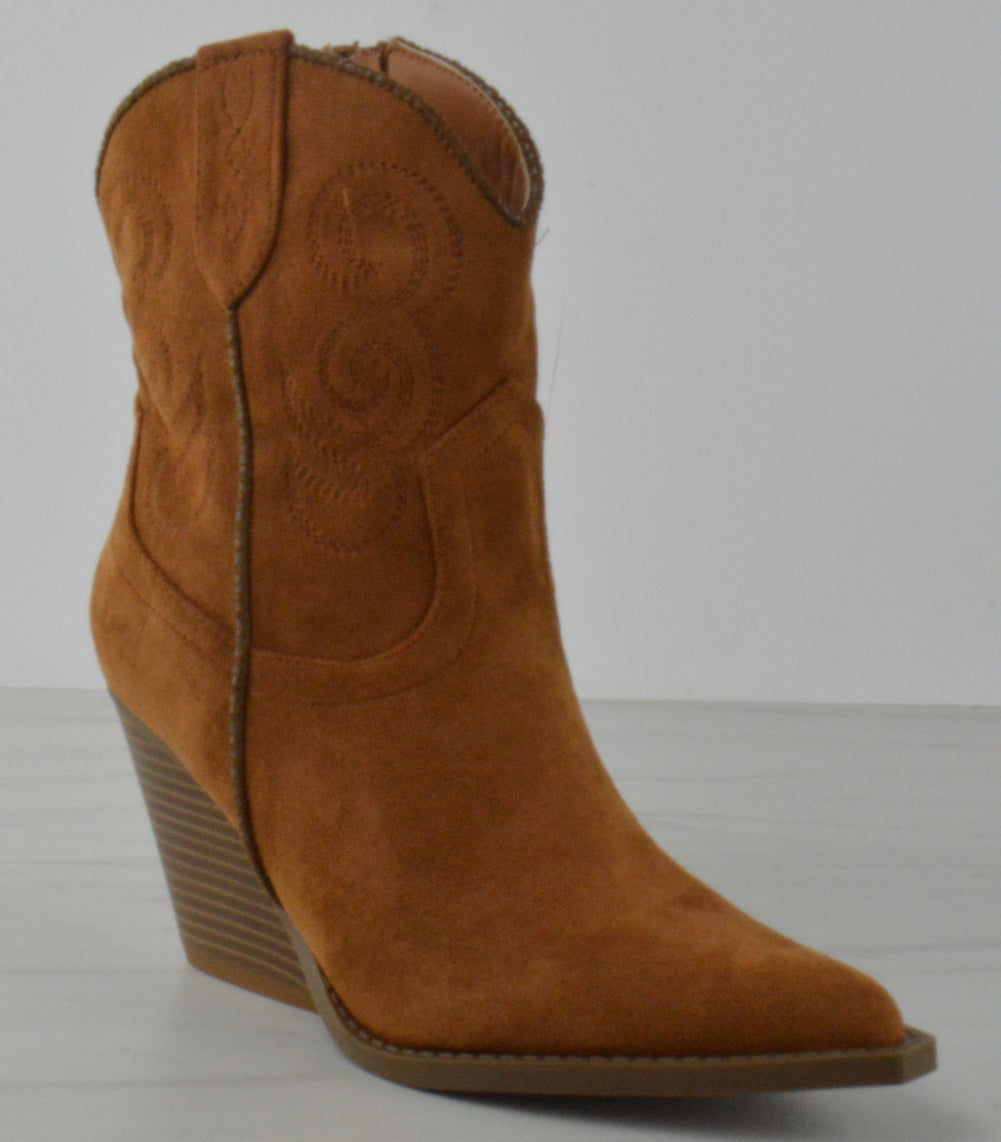 Rodeo Women&#39;s Suede Western Fashion Cowboy Booties