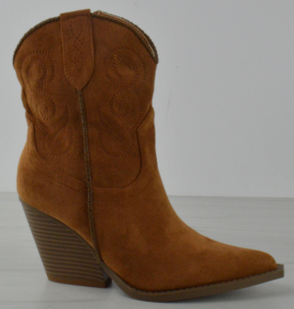 Rodeo Women&#39;s Suede Western Fashion Cowboy Booties