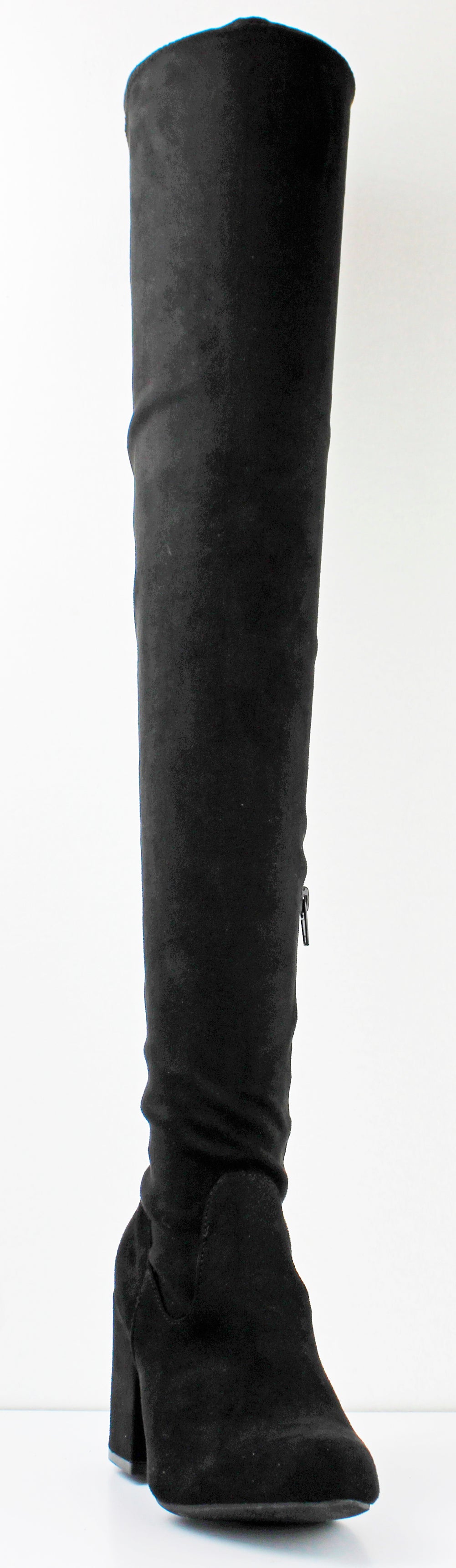 Thigh high on sale boots block heel