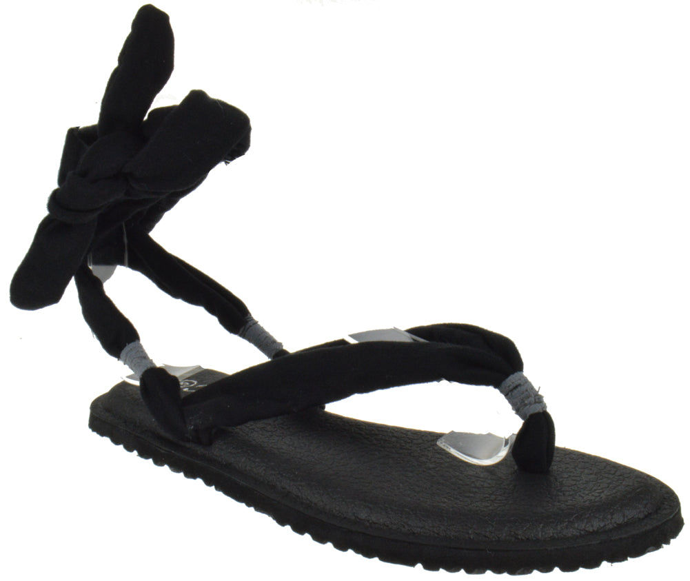 Yoga 1 Womens Wrap Around Sling Flat Sandals