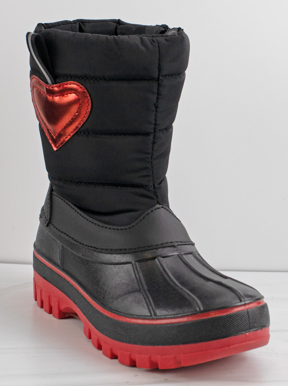 Yulie 07Y Little Girl&#39;s Heart Mid Calf  Snow Boots