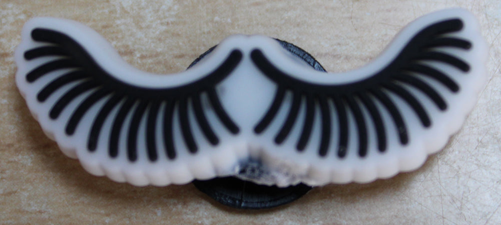 Eyelash Rubber Shoe Charms