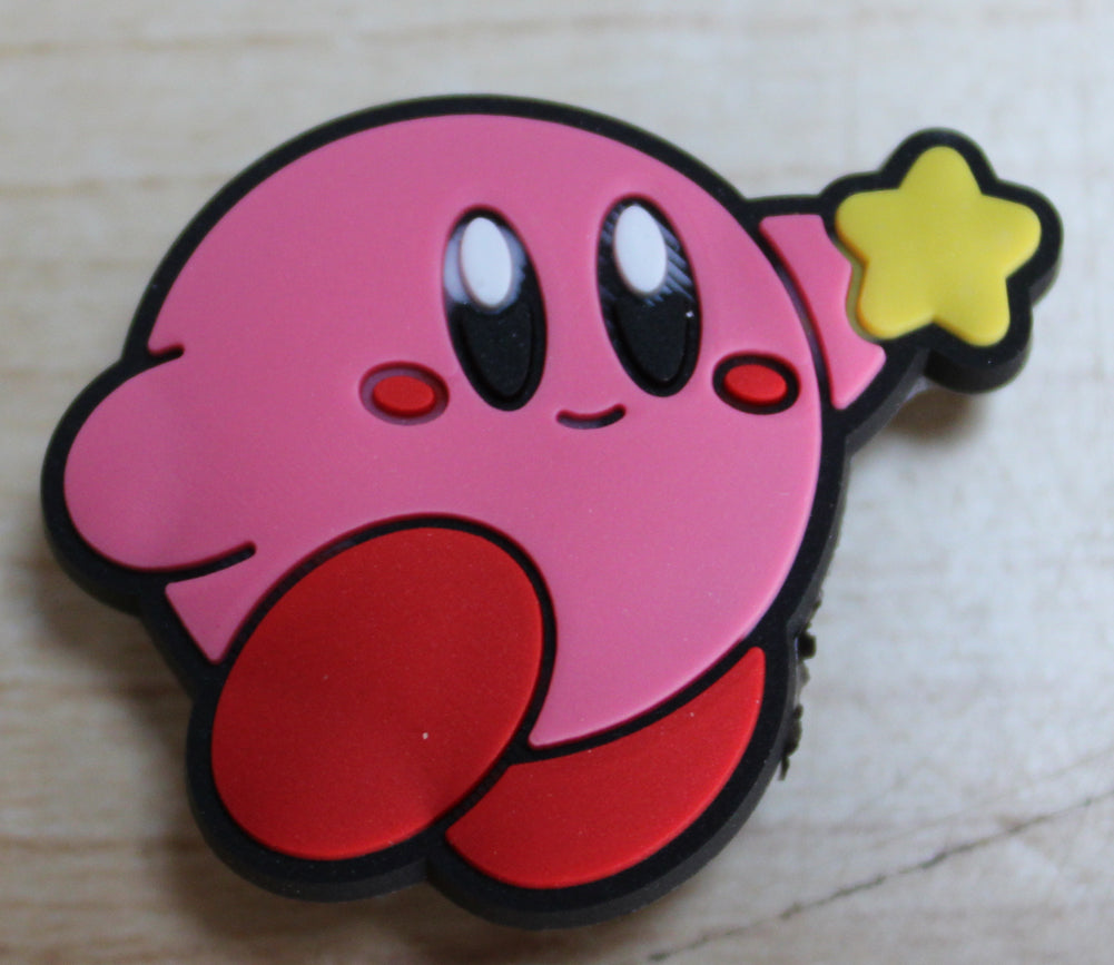 Kirby Holding Star Rubber Shoe Charms