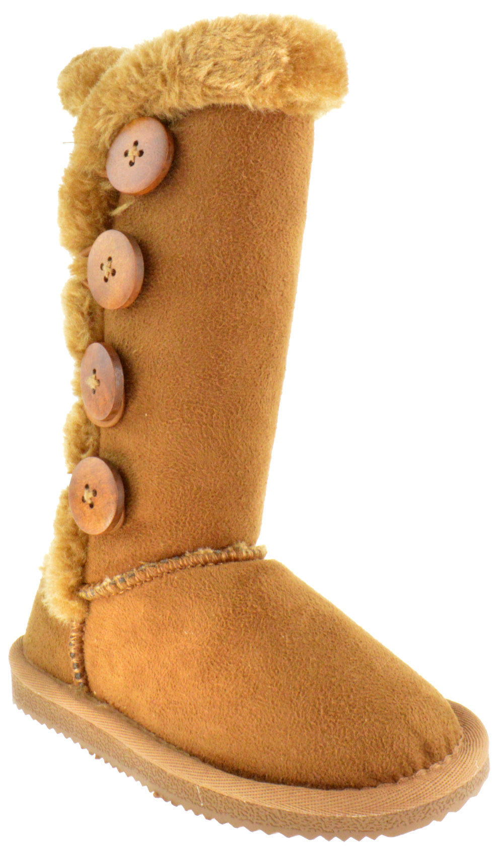 Anissa 3K Girl&#39;s 4 Button Shearling Boot