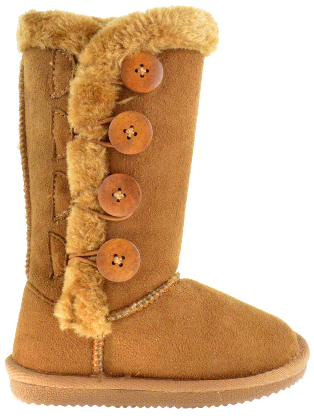 Anissa 3K Girl&#39;s 4 Button Shearling Boot
