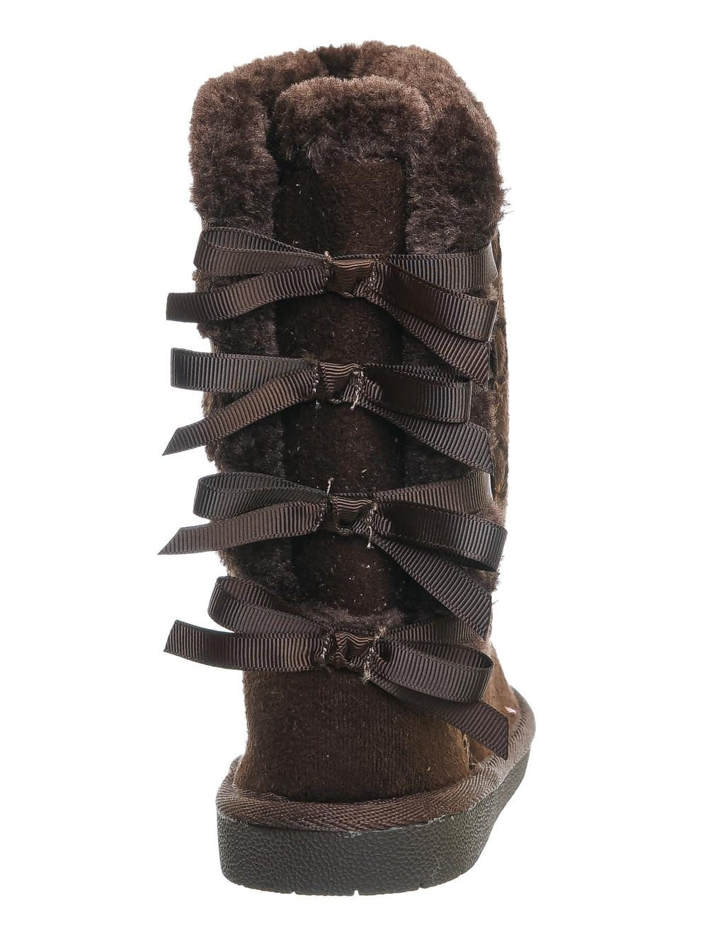 Ann 34 Women&#39;s Faux Fur Bowtie Shearling Boot