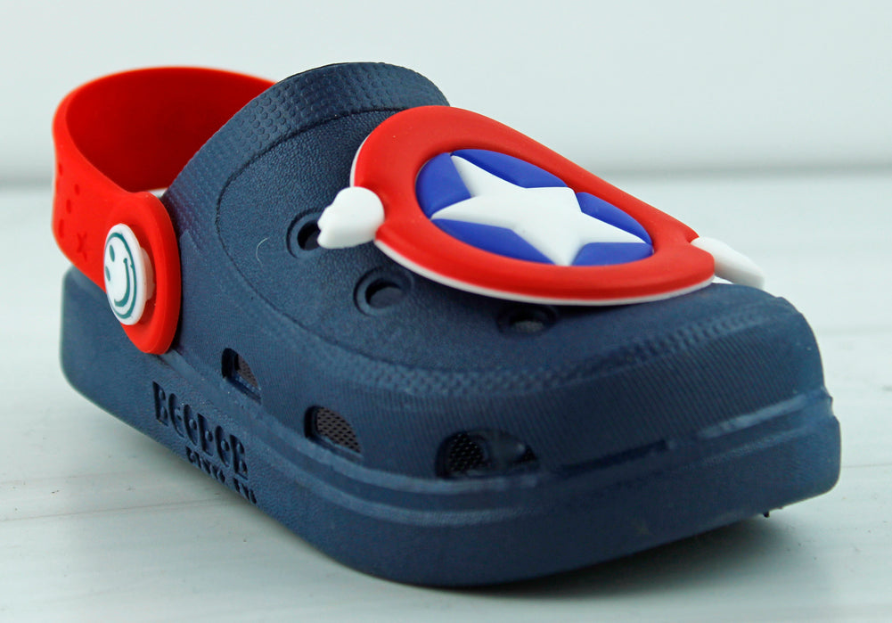 Toddler Kid&#39;s Captain America Comfort Rubber Clogs