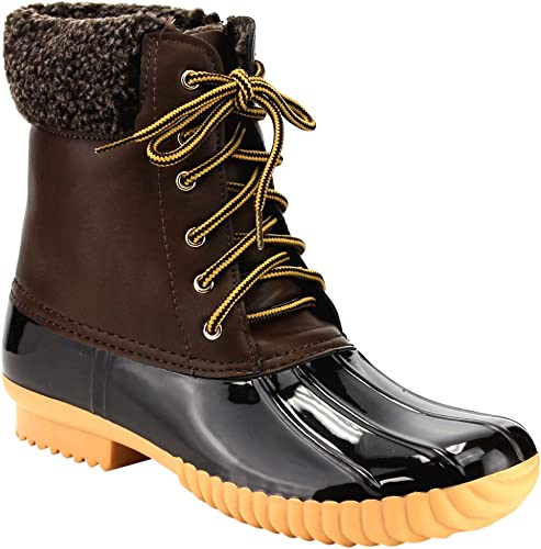 Duck 02 Womens Ankle Snow Rain Boots