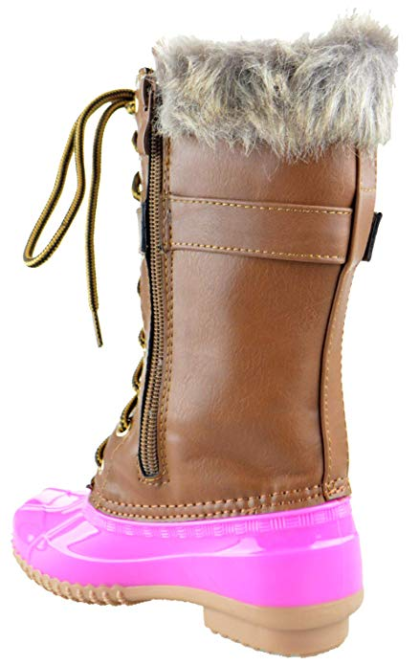 Duck 10K Little Girls Lace Up  Knee High Duck Boots