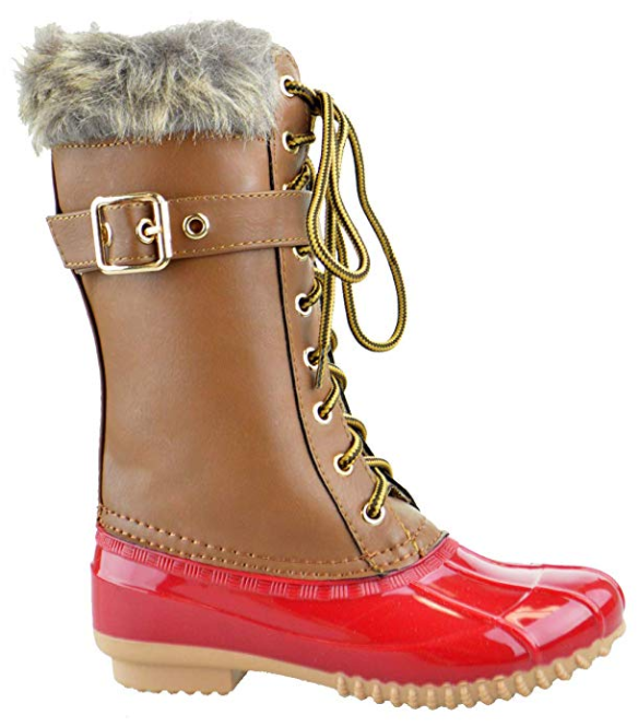 Womens knee hotsell high duck boots