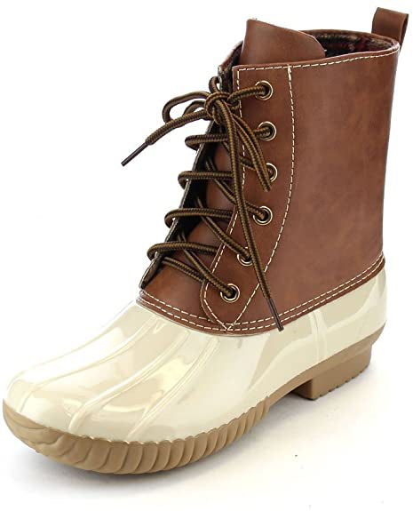 Dylan Women&#39;s Two Tone Rain Style Duck Boots