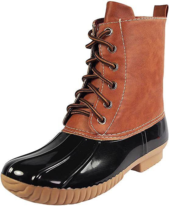 Dylan Women&#39;s Two Tone Rain Style Duck Boots