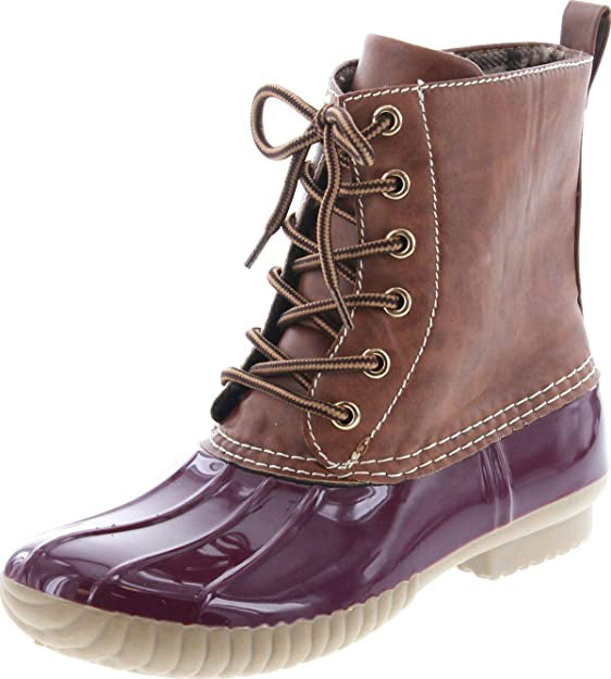 Two tone sales duck boots