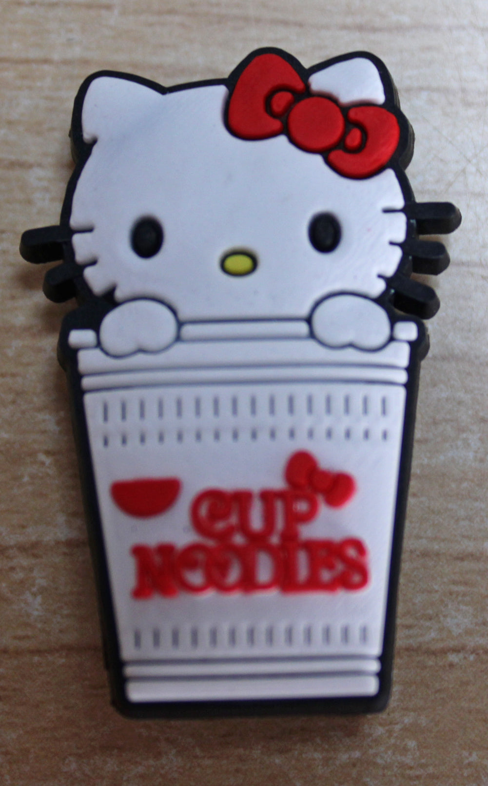 Hello Kitty in Cup of Noodles Rubber Shoe Charms