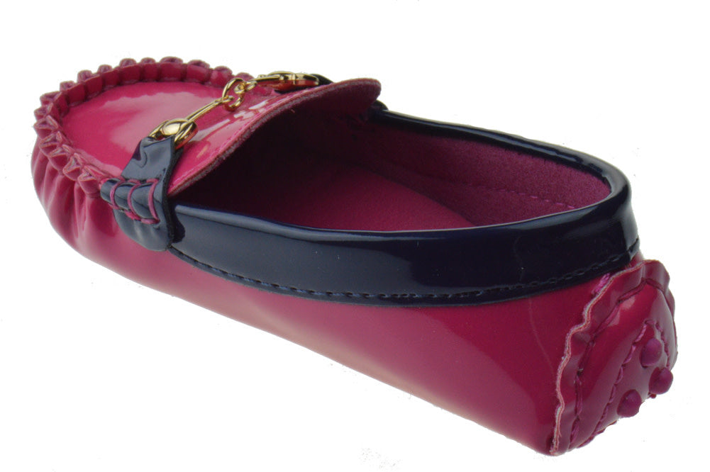 Emmy-04B Girl&#39;s Moccasin Slip On Flats