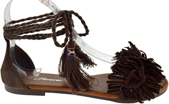 Kailyn 29 Womens Fringe Sandals