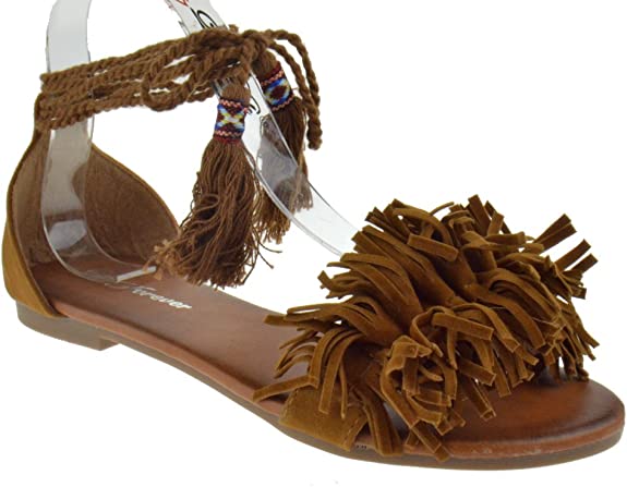 Kailyn 29 Womens Fringe Sandals