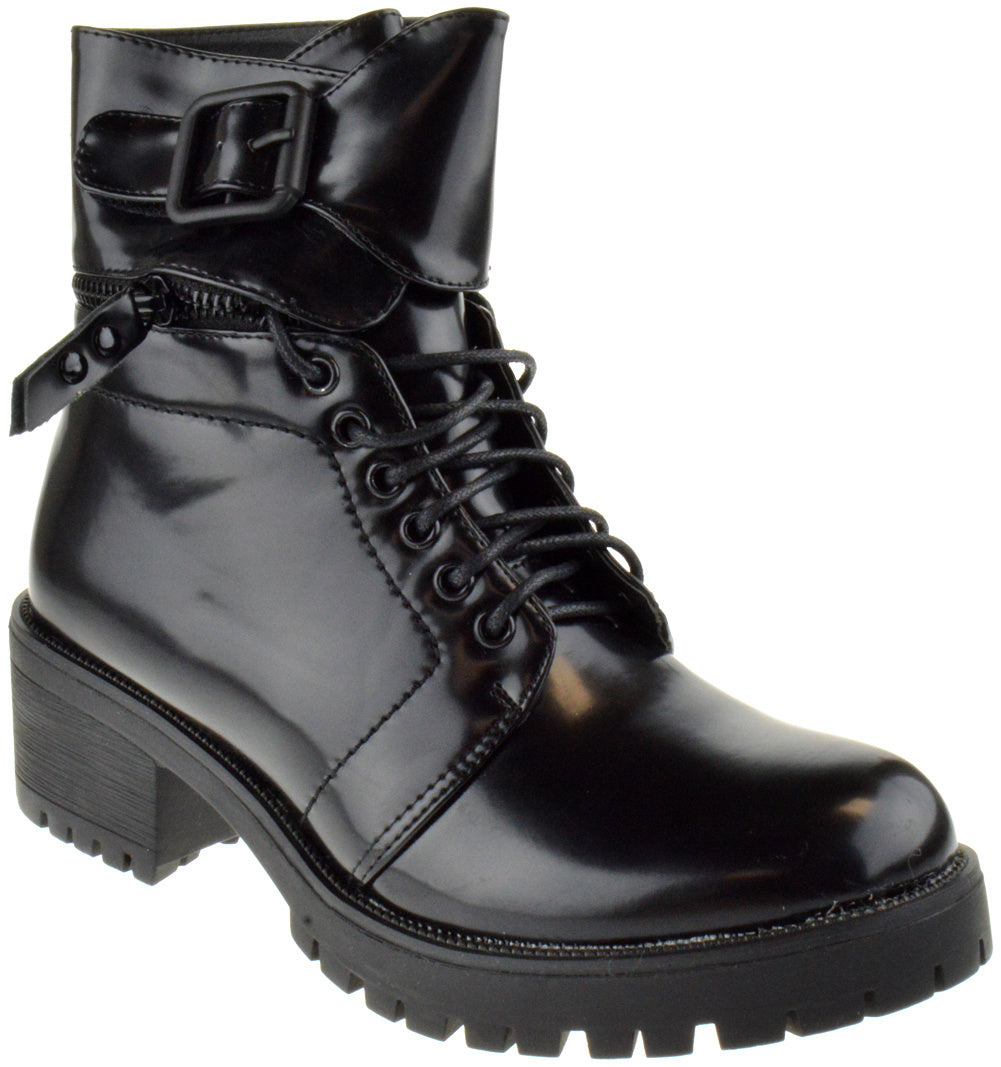 Law Enforcer 02 Women&#39;s Lace Up Combat Boot