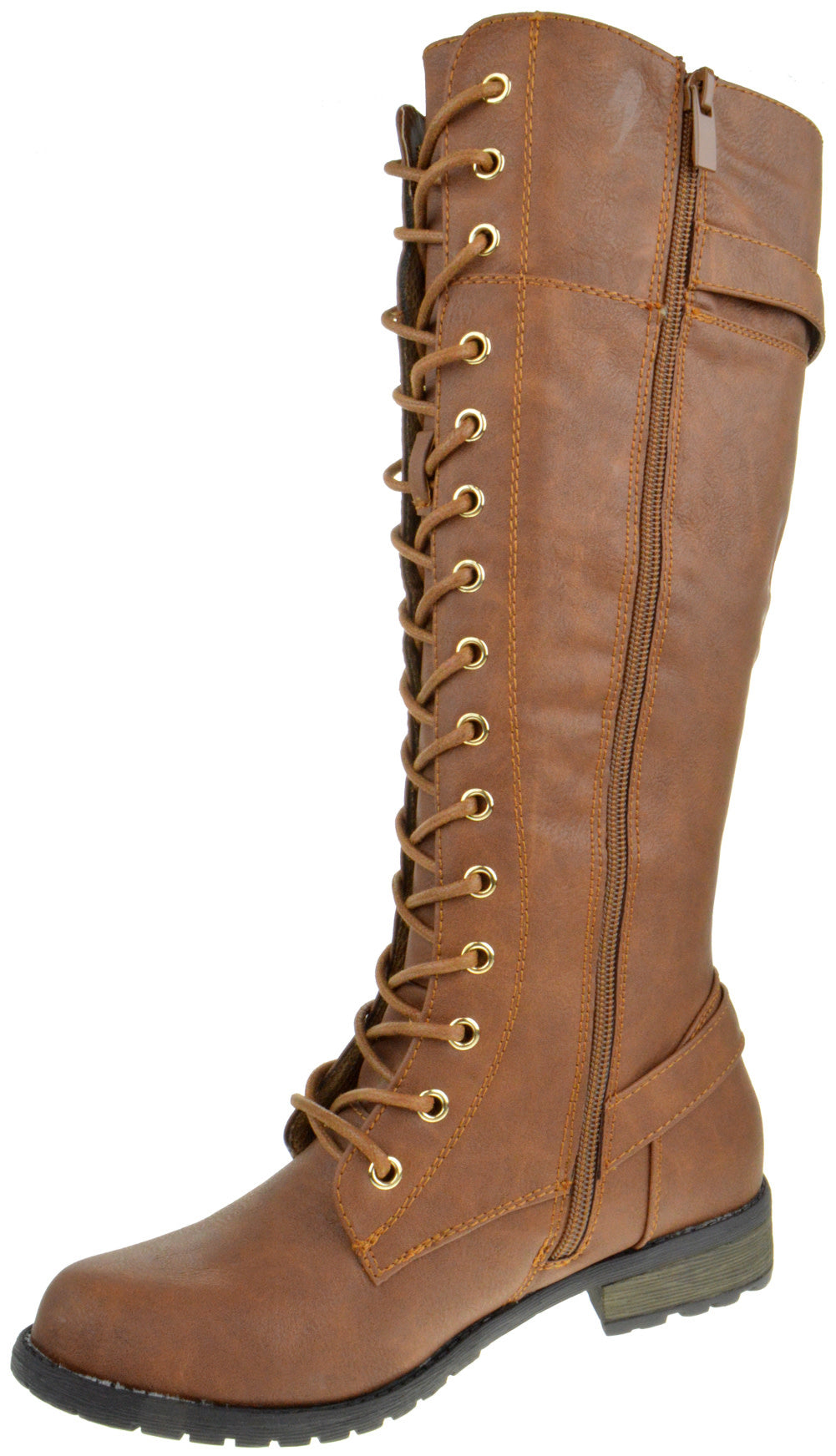 The sturdy brown combat boots | Street Style Store | SSS