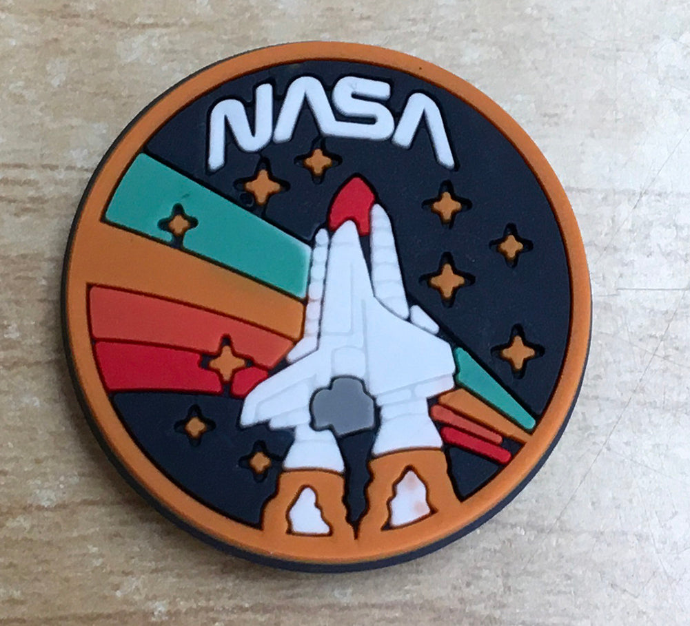 NASA Rubber Shoe Charms