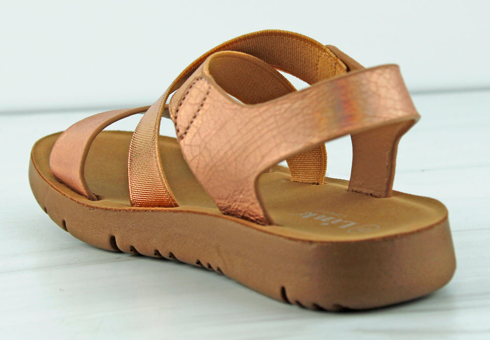 ▷ Sandal with elastic straps | Flat sandals - EIRE-RD colour Ecru