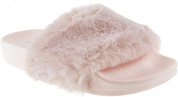 Pillow 1K Little Girls Fluff Sandals