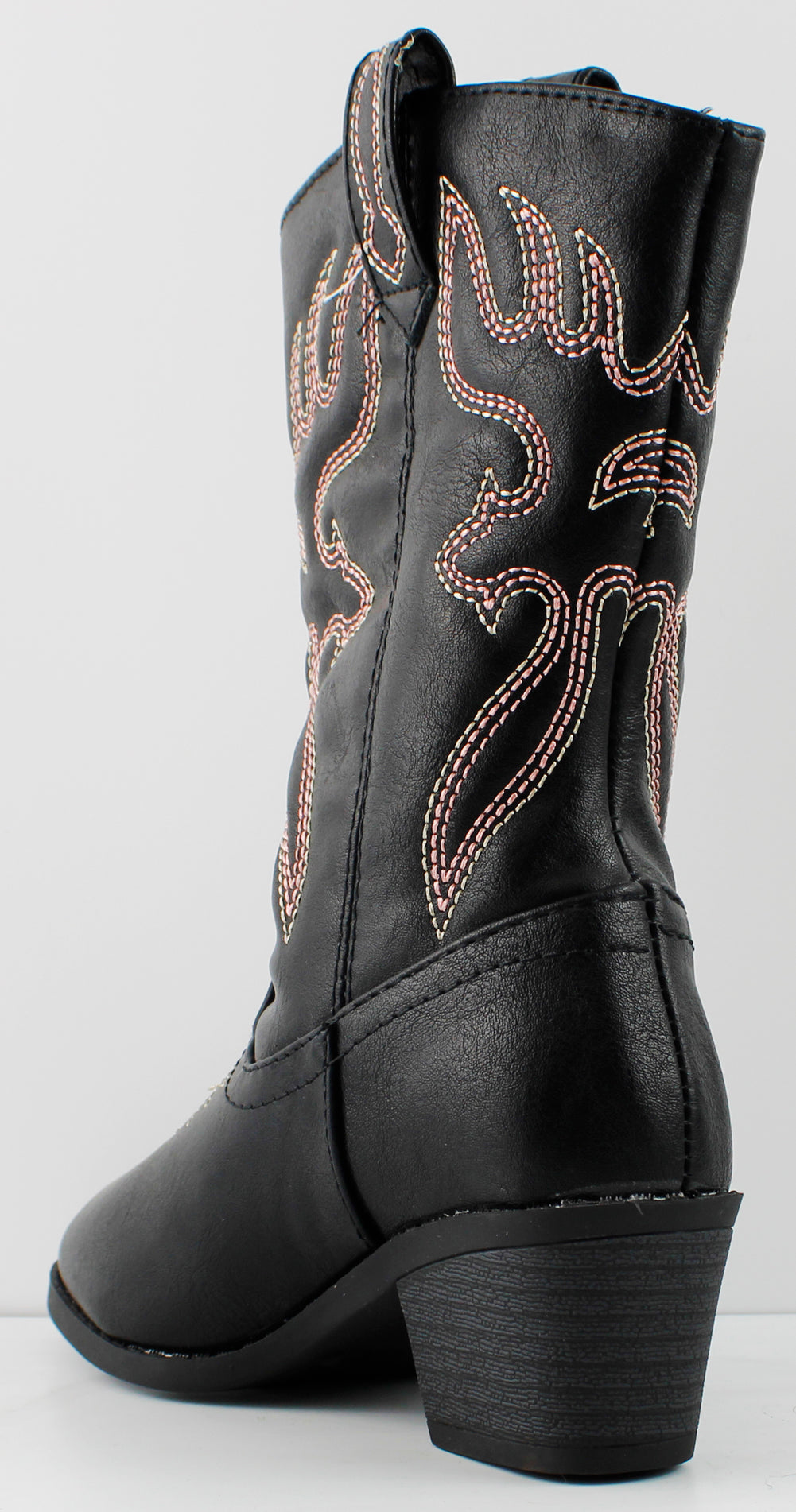 Western 18K Little Girl&#39;s Knee High Heeled Cowboy Boots