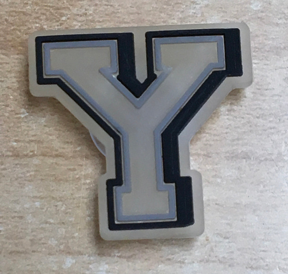 &quot;Y&quot; Rubber Shoe Charms